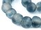 Jumbo Recycled Glass Beads, 21–25mm – African Sea Glass for Wall Hangings, Coffee Table Decor, Shelf Styling, and Home Accents – (Blue Wave Marine) – The Bead Chest